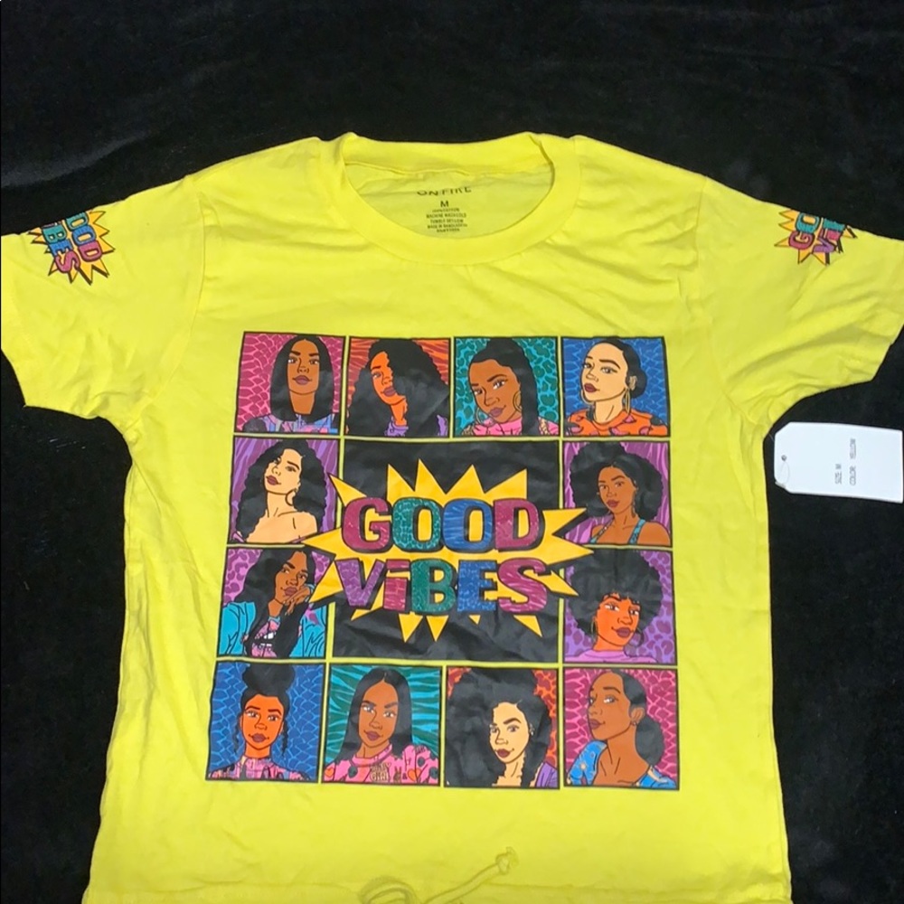 Yellow crop top
